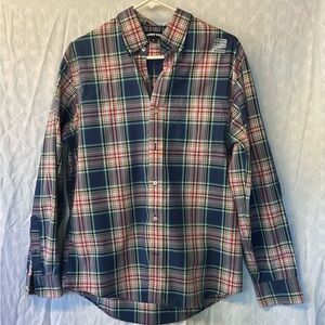 Lands' End Men's Multicolor Plaid Shirt